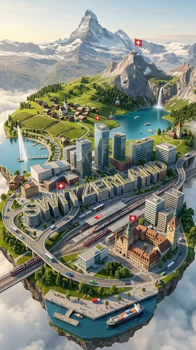 ai character: Switzerland background