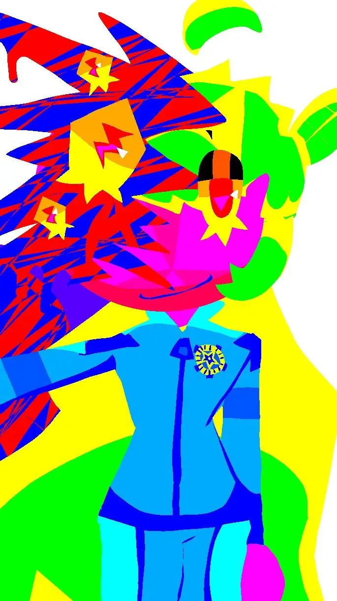 ai character: Via EyestrainBerry background