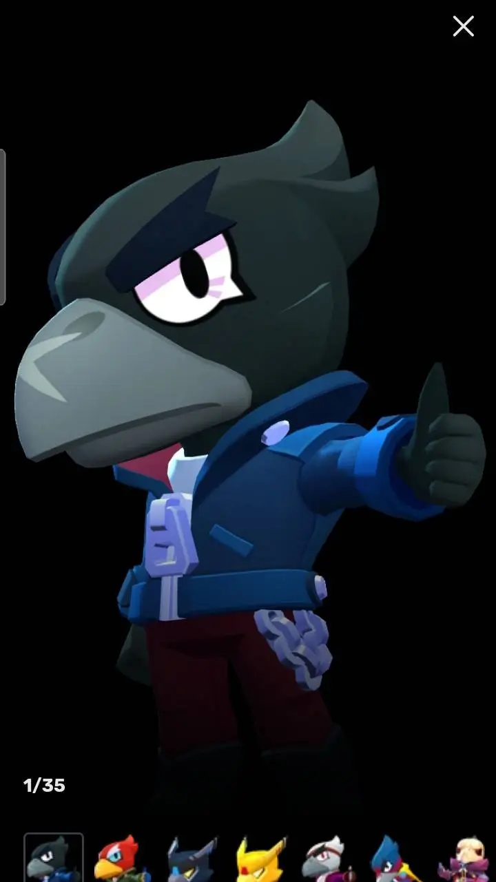 ai character: Crow brawl stars background