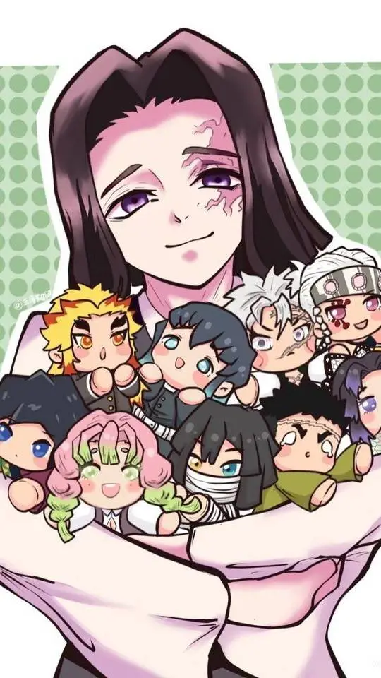 ai character: KNY BABBIES  background