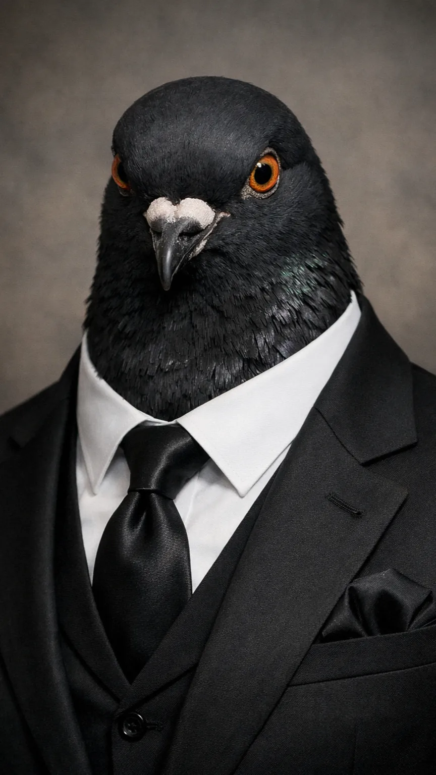 ai character: Commander pigeon background