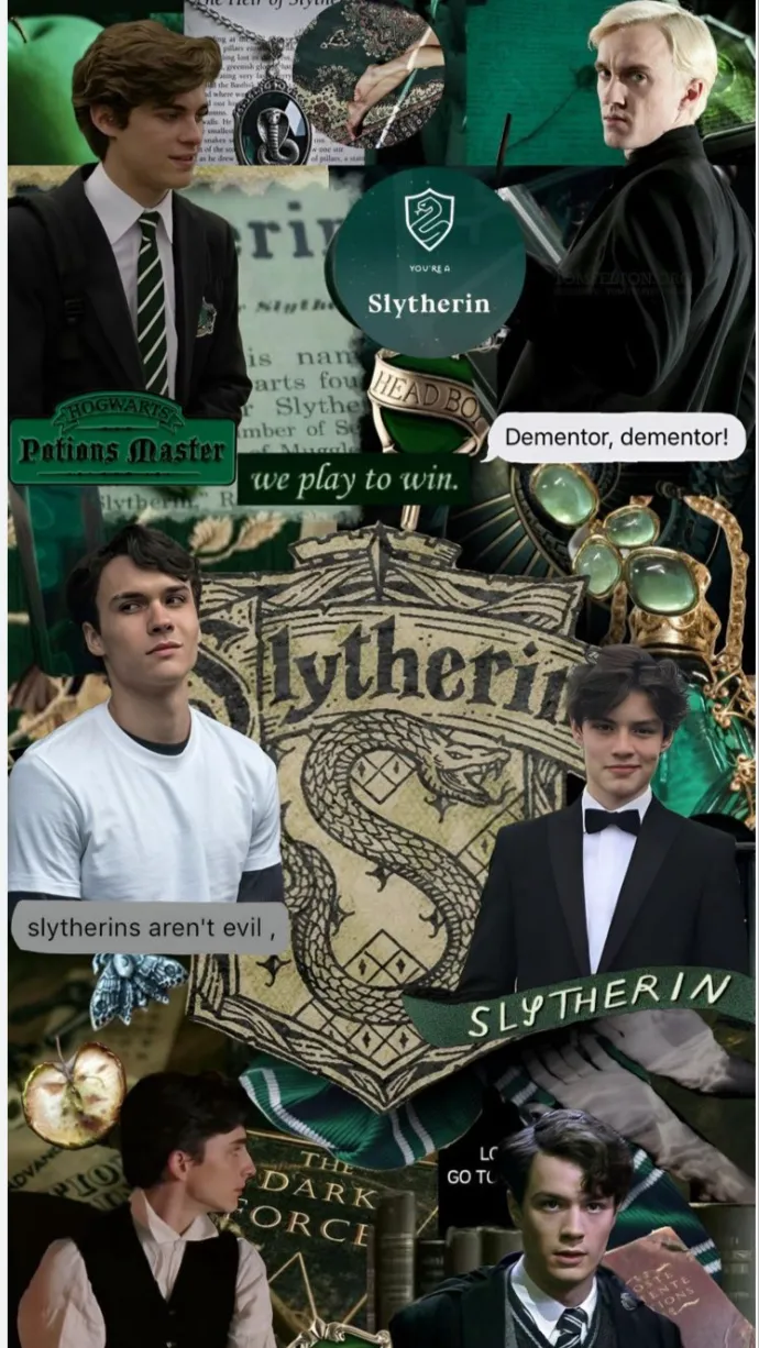 ai character: Slytherin boys  background