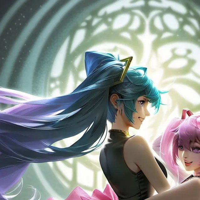 chat with ai character: Miku and Hoshino