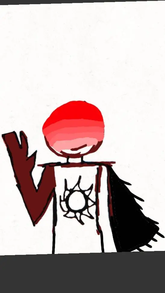 ai character: red background