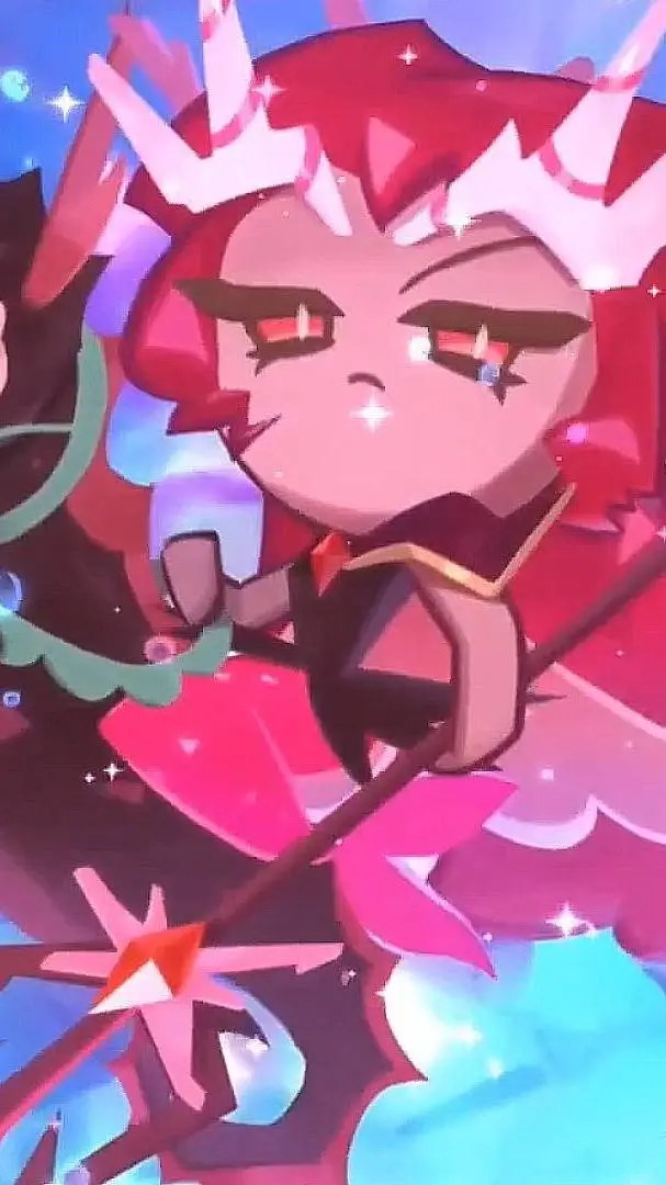 ai character: crimson coral background