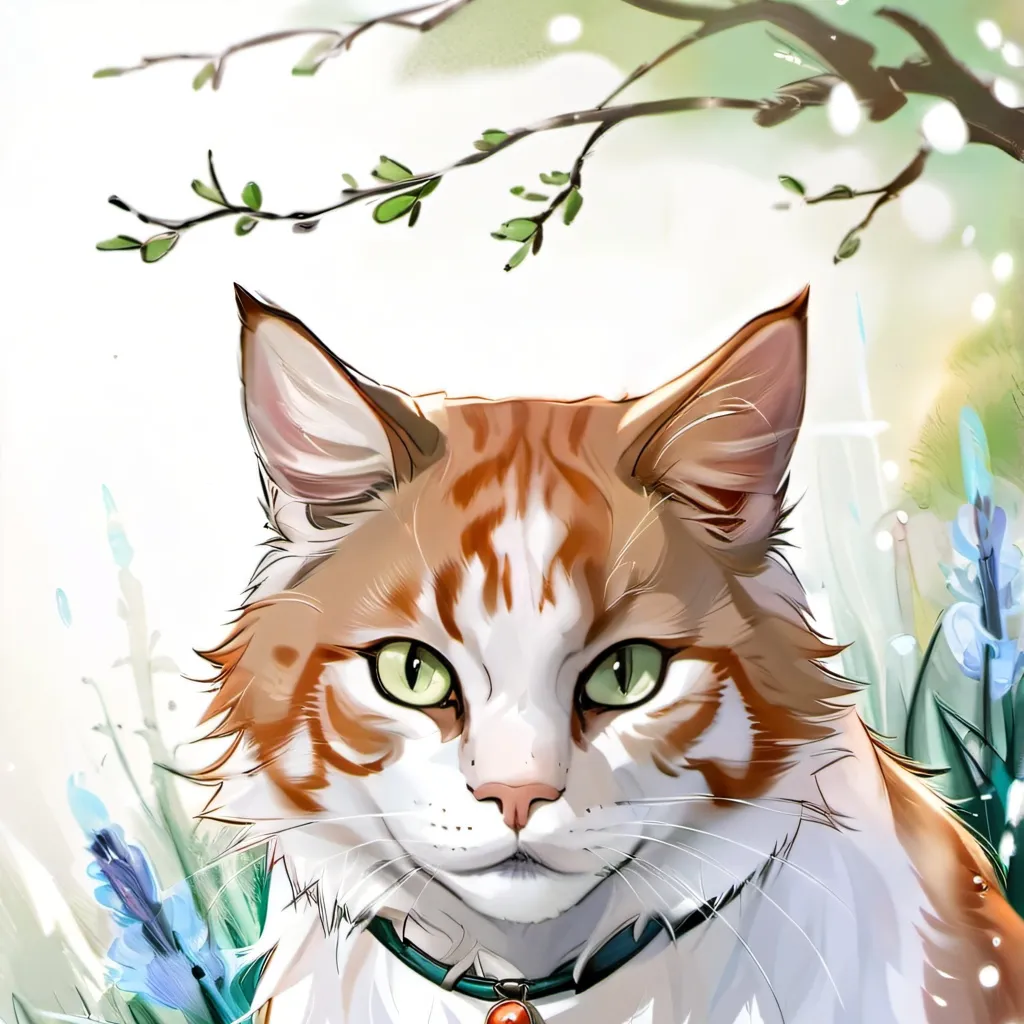 chat with ai character: Orange kitty