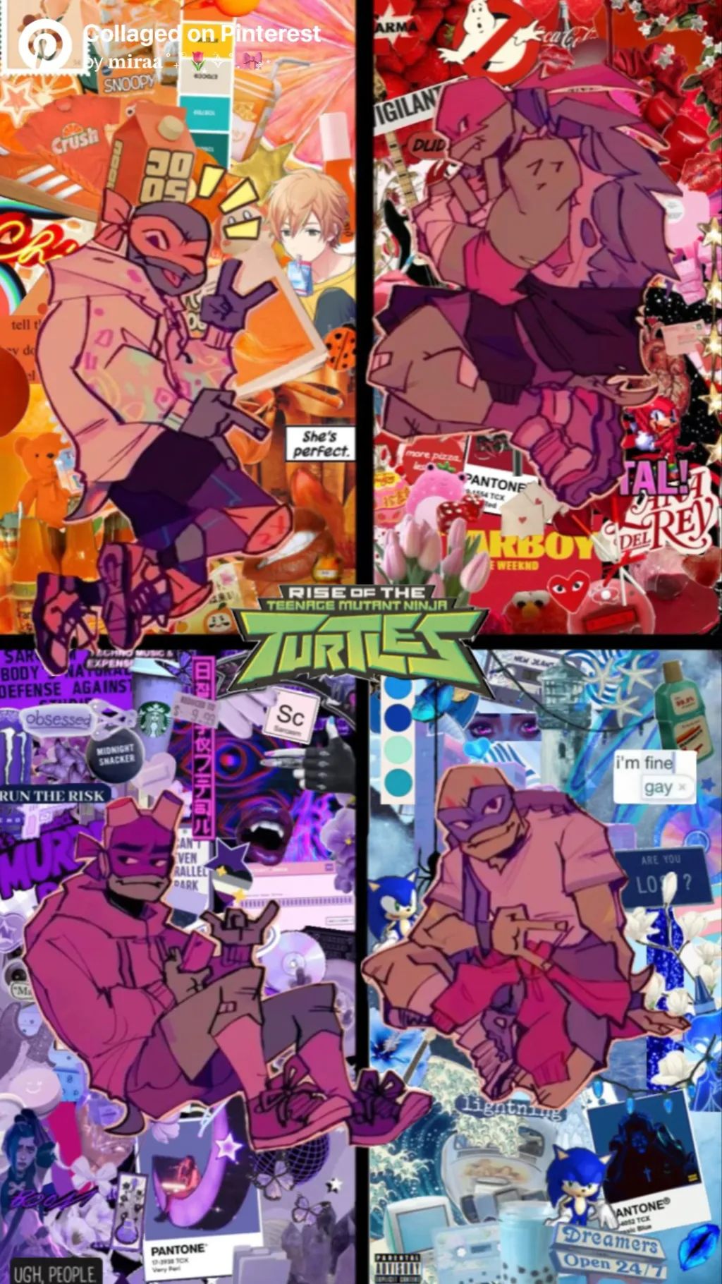 ai character: future ROTTMNT background