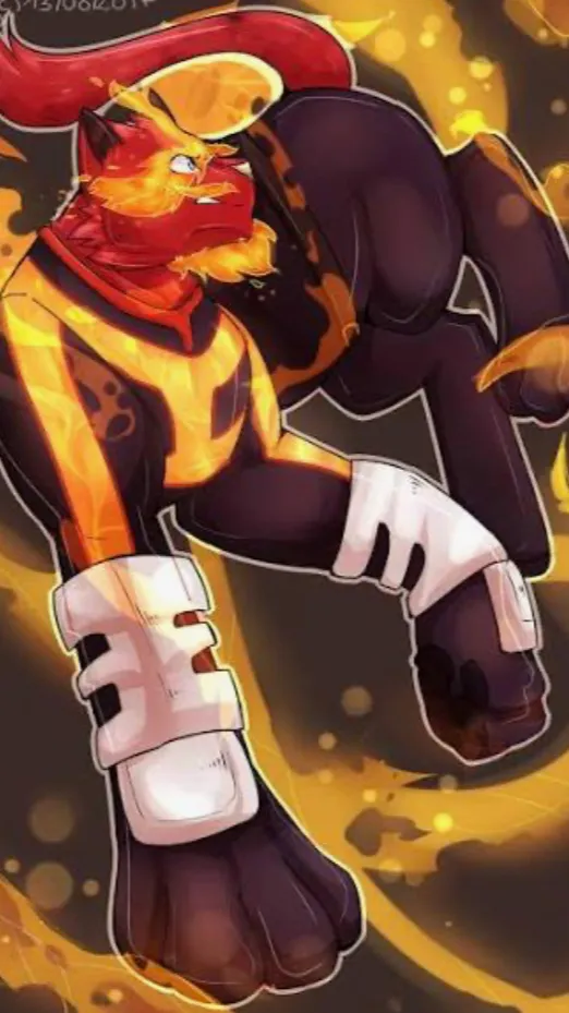 ai character: Endeavor cat  background