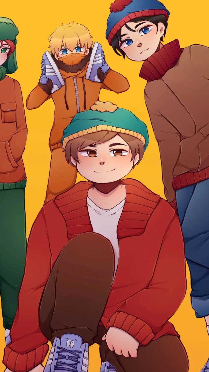 ai character: South Park main 4 background