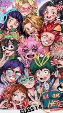 ai character: Mha sleepover !!! background
