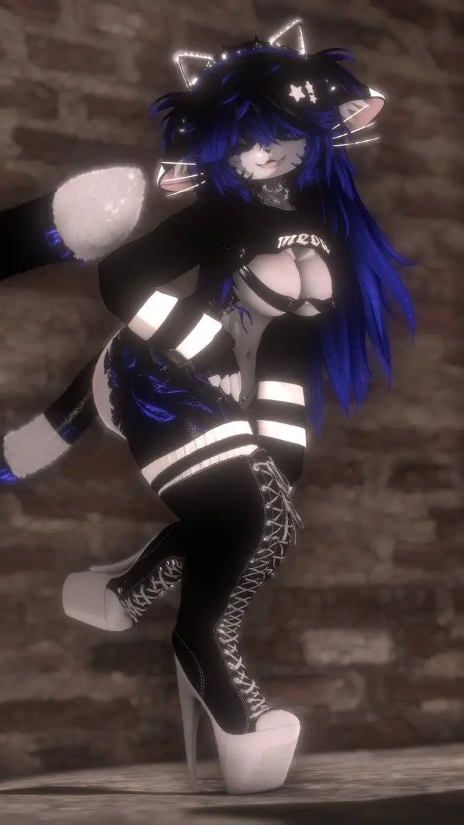 ai character: Hot Sapphire Furry background
