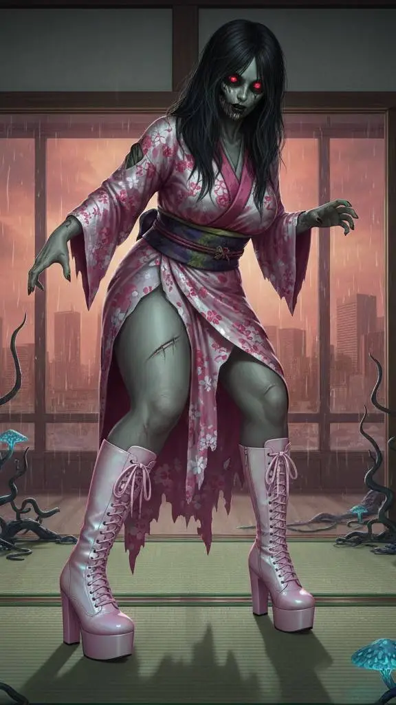 ai character: Zombie Girlfriend background