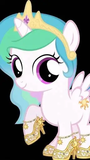 ai character: Filly Celestia background