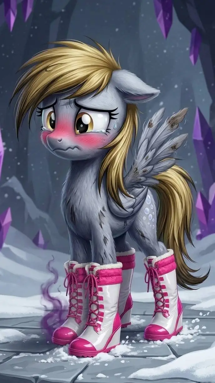 ai character: Evil Derpy Hooves background