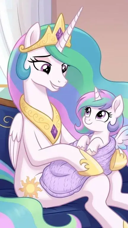 ai character: Celestia/Baby background