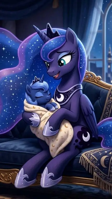 ai character: Princess Luna/Baby background