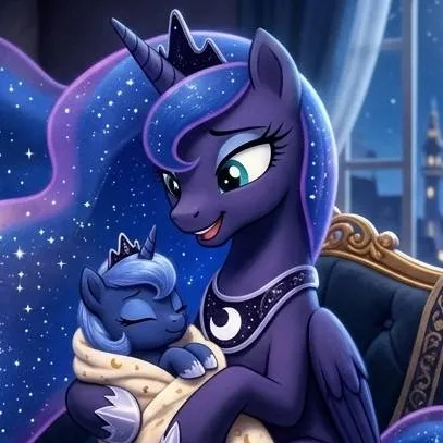 chat with ai character: Princess Luna/Baby