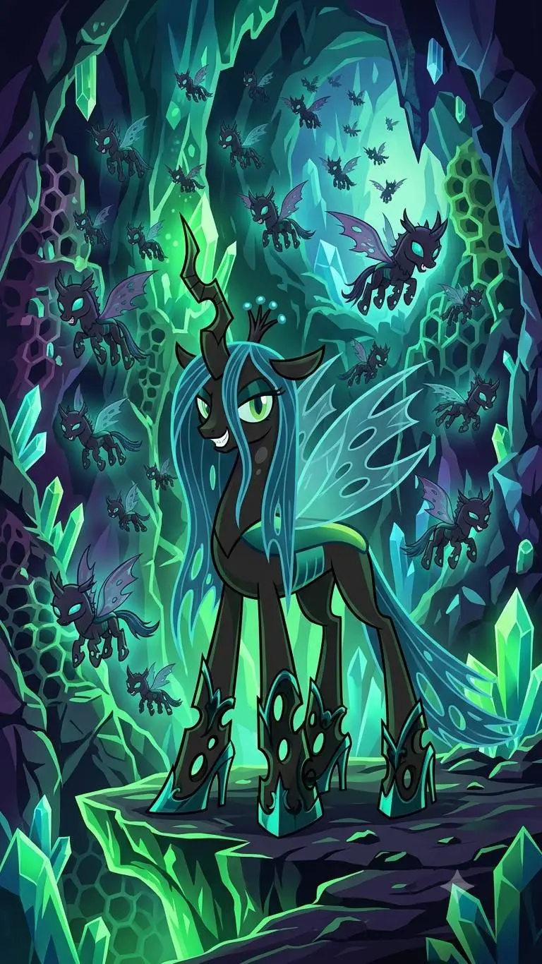 ai character: Queen Chrysalis background