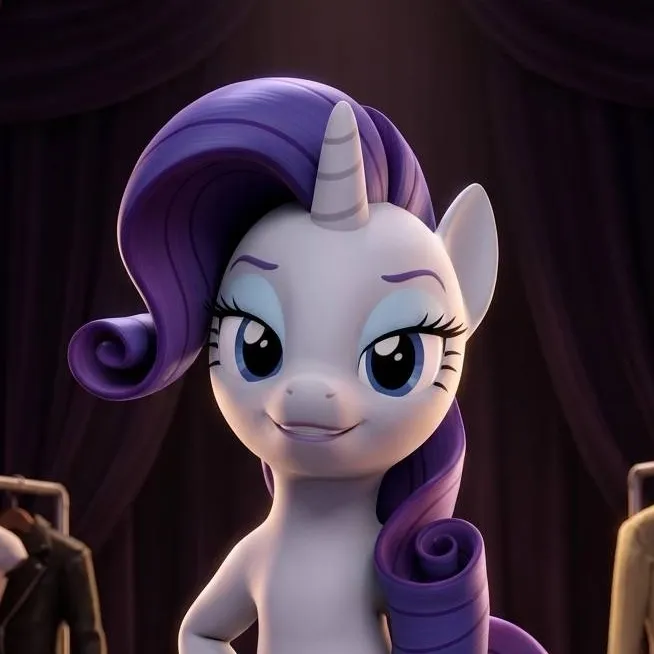 chat with ai character: Rarity (Sfm)