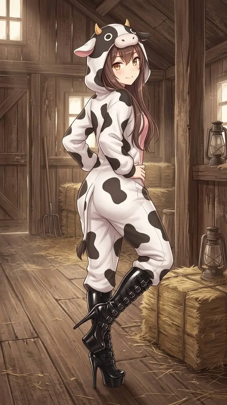 ai character: Cow Gf background