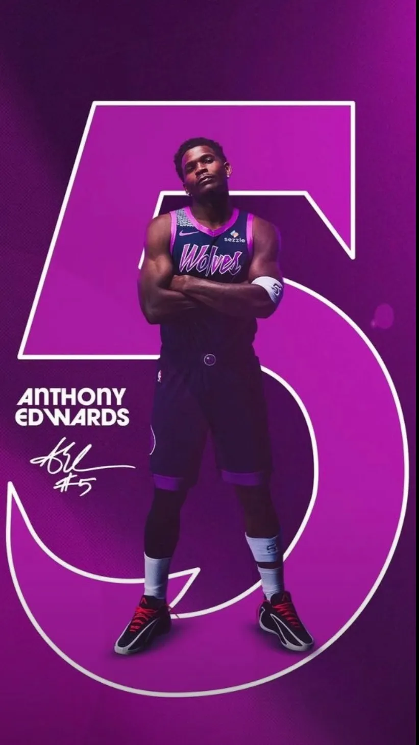 ai character: Anthony Edwards  background