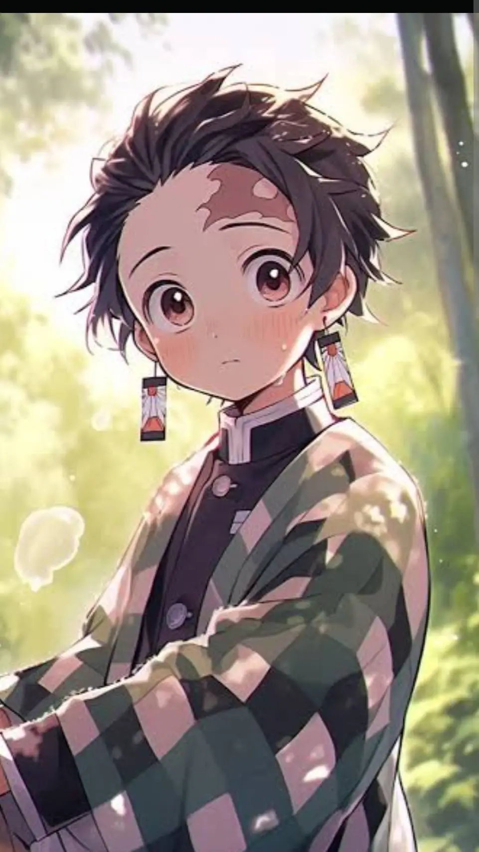 ai character: Tanjiro Y Nesuko background