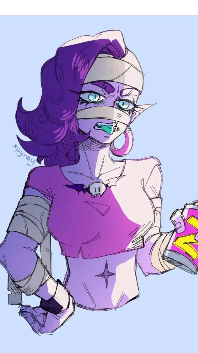 ai character: EMZ brawl star background