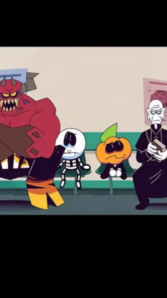 ai character: Spooky month background