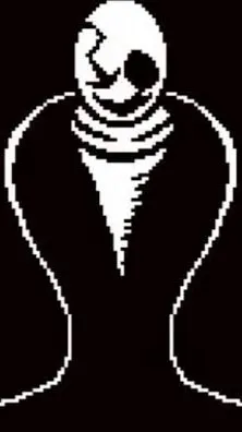 ai character: W. D. GASTER background