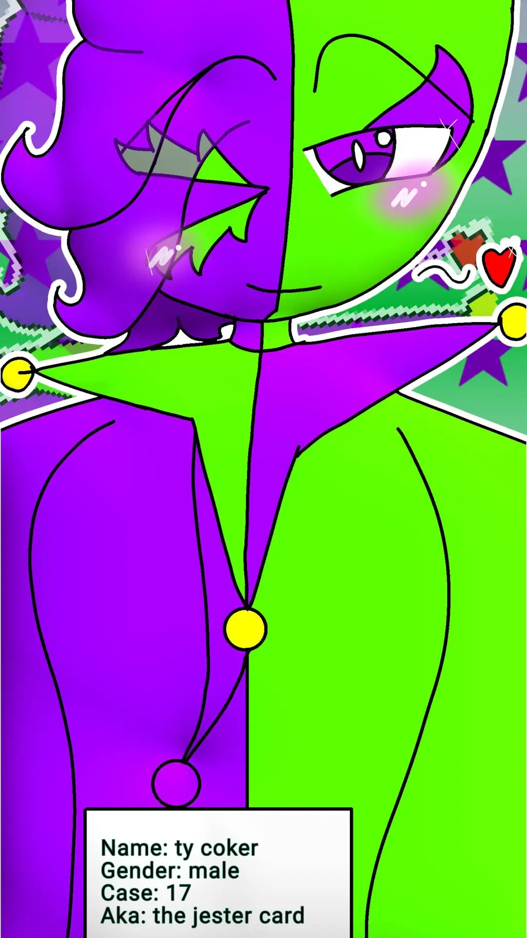 ai character: 🃏~bittergiggle~🃏 background