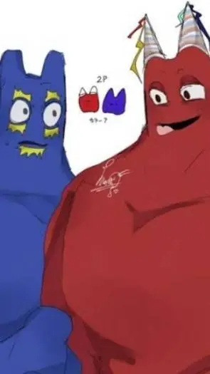 ai character: Banban 💙 flumbo background