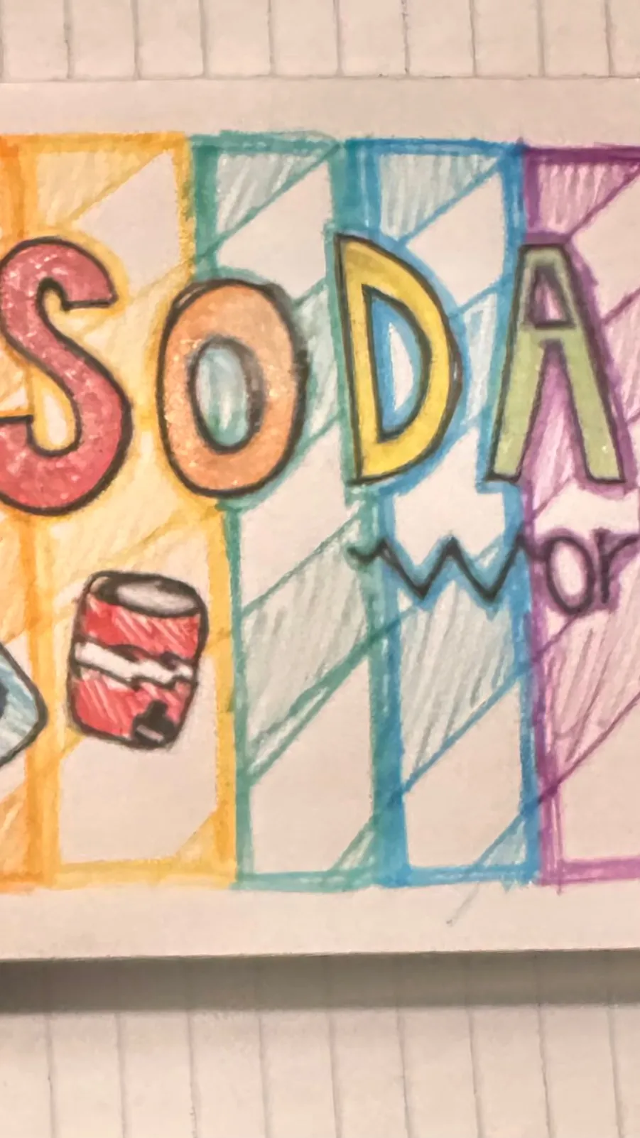 ai character: Soda world background