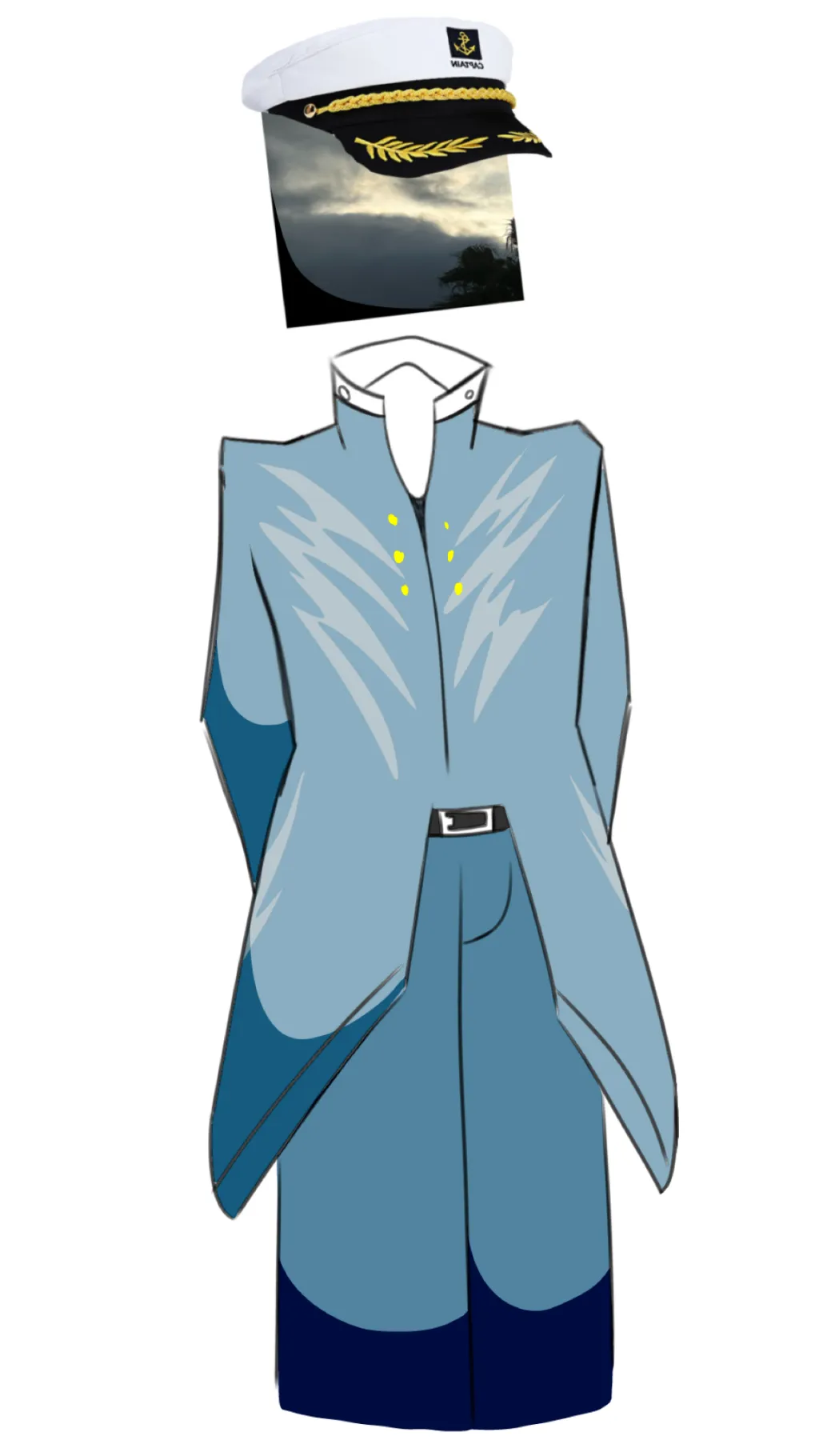 ai character: Captain cloud  background