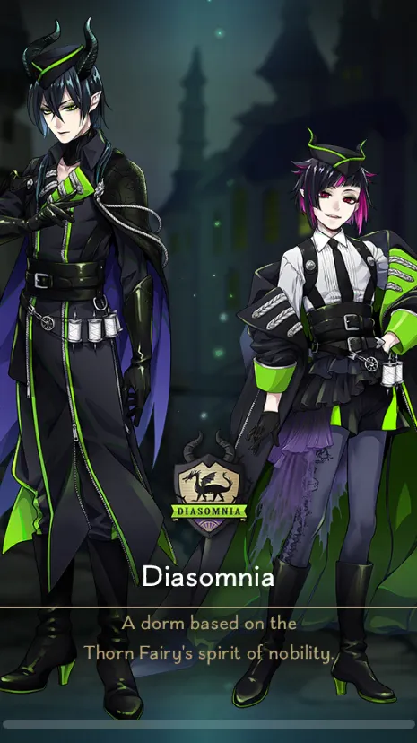 ai character: Twisted wonderland background