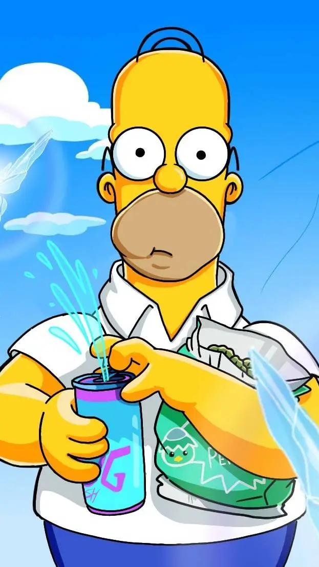 ai character: Homer Simpson background
