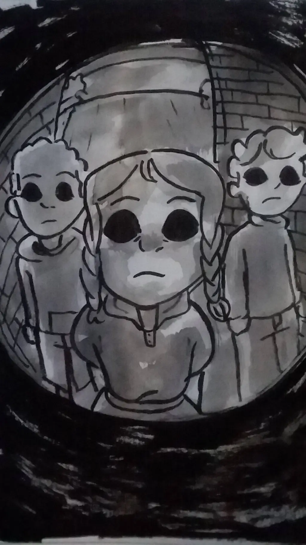 ai character: Black Eyed Kids background