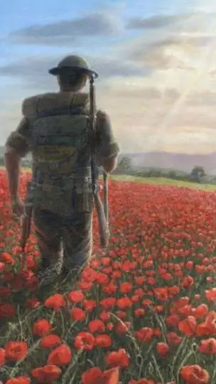 ai character: In Flanders fields background