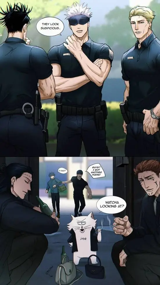 ai character: jjk mans background