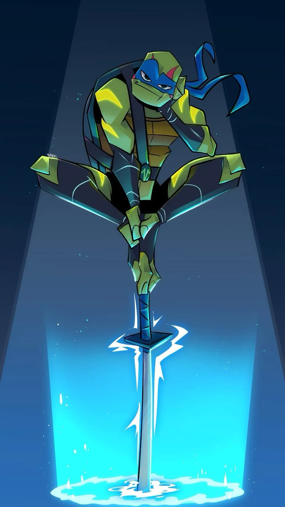 ai character: rottmnt leo pbbs  background