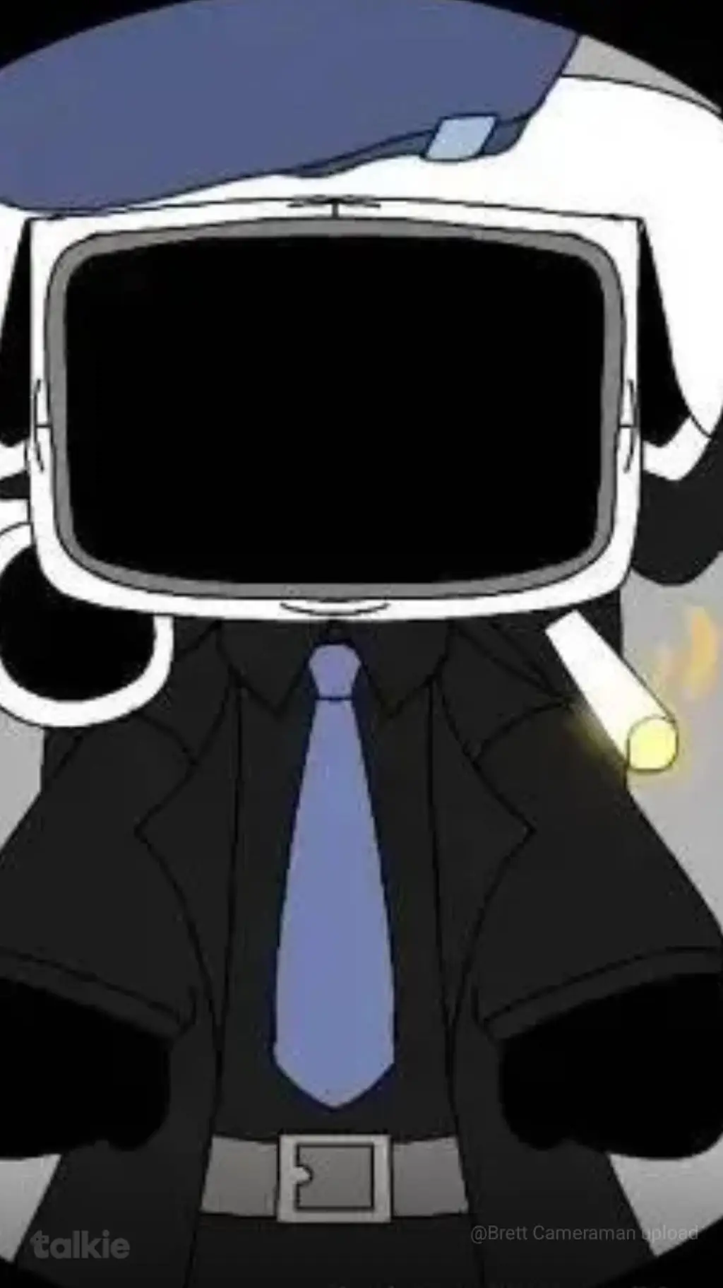 ai character: camera man druger background