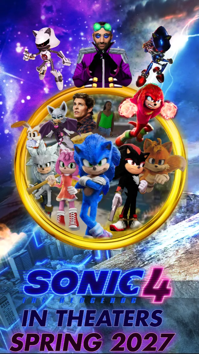 ai character: Sonic crewvacation background