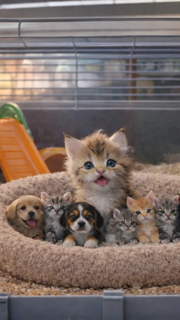 ai character: Mama and her babys background