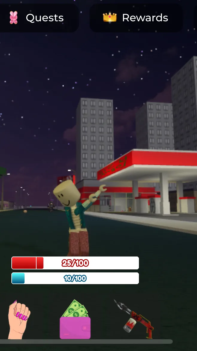 ai character: Roblox baddies background