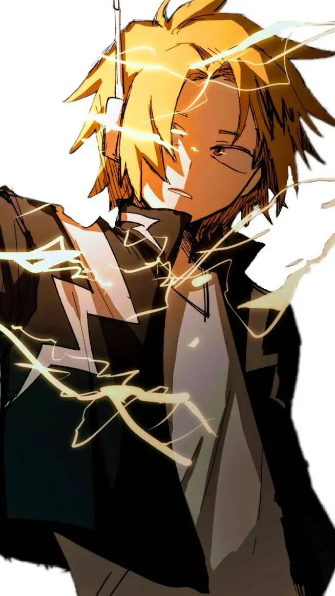 ai character: Denki Kaminari background