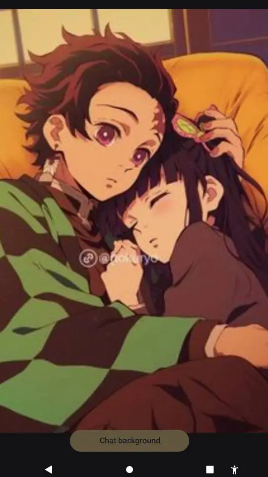 ai character: kanao x tanjiro background
