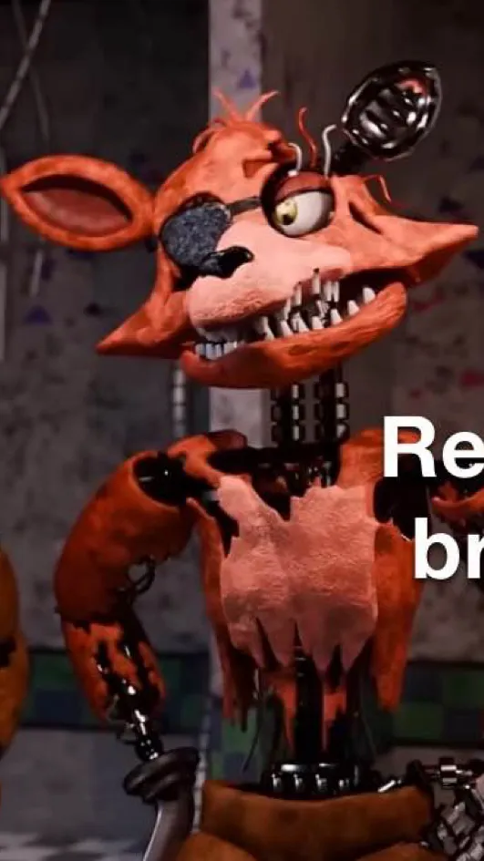 ai character: Withered Foxy  background