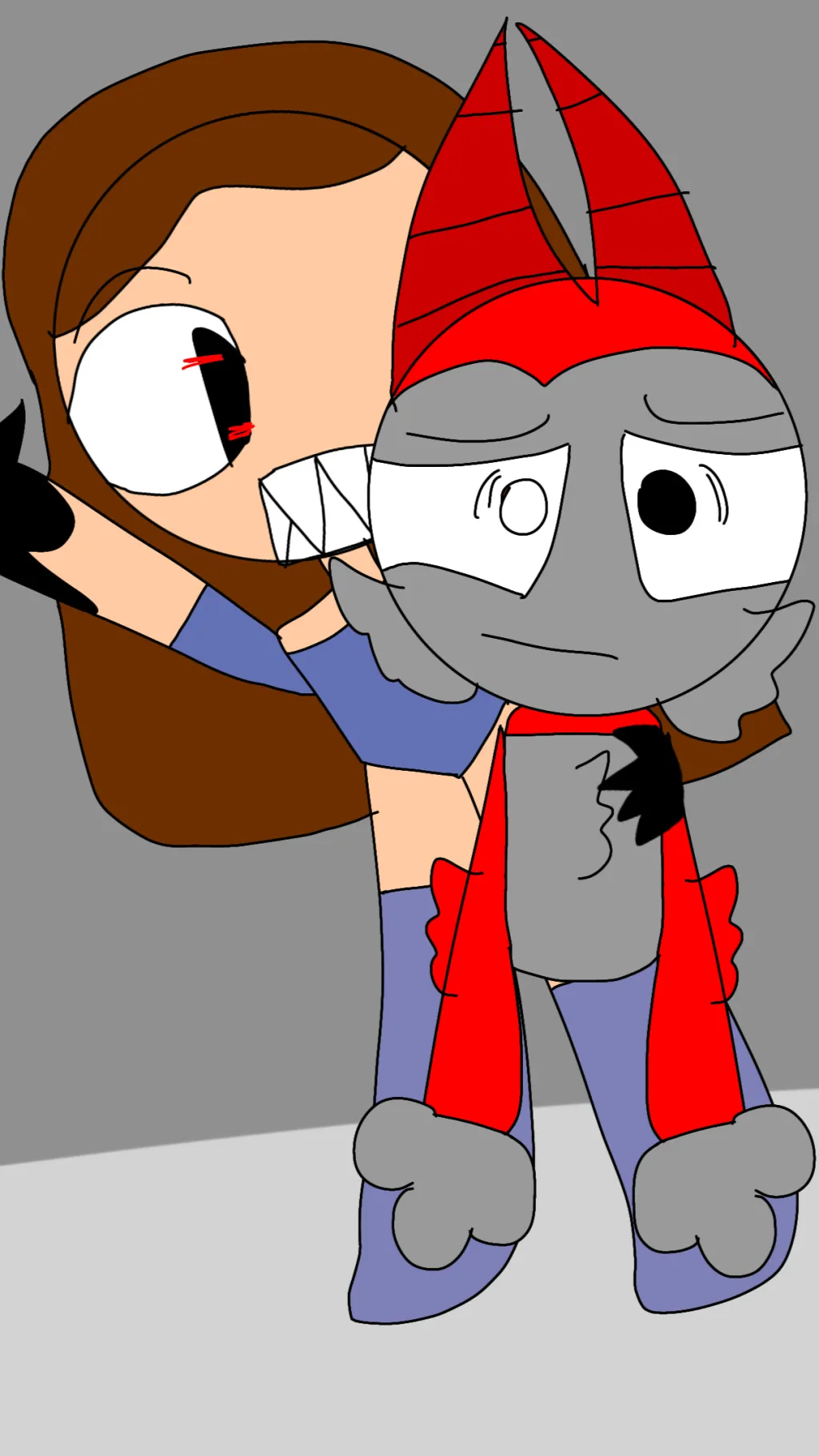 ai character: Scary baboon background
