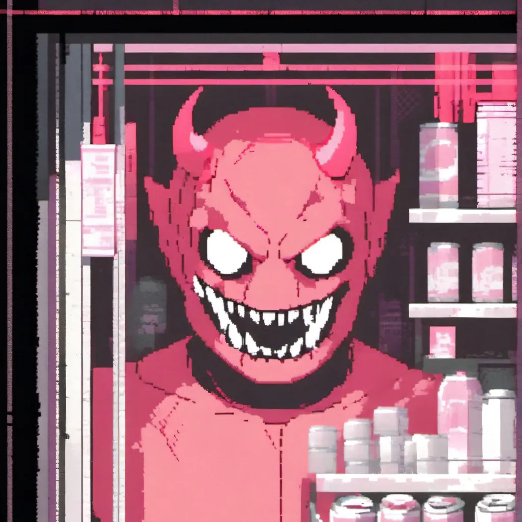 chat with ai character: Hell kiosk 