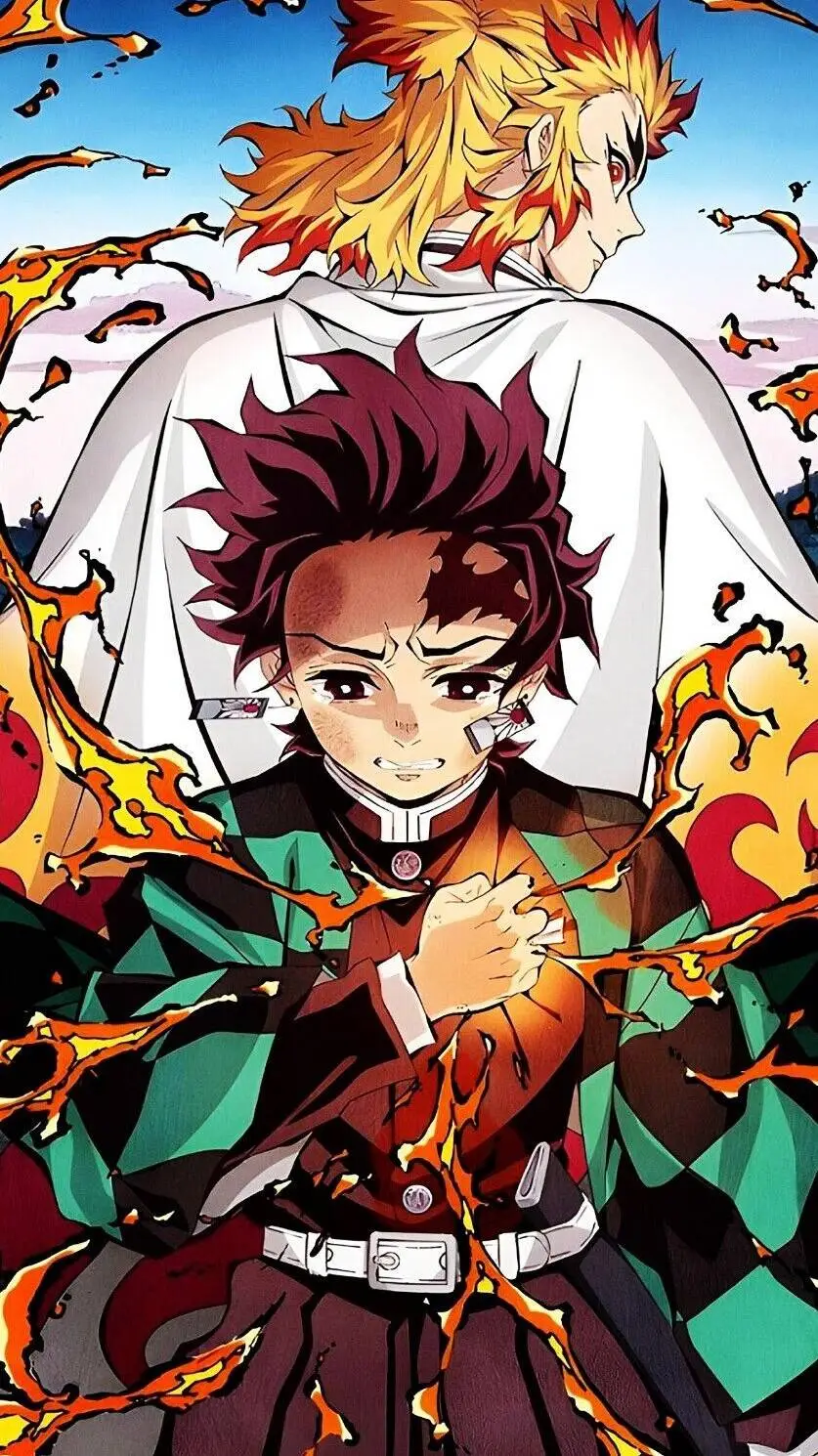 ai character: Tanjiro  background