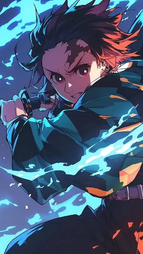 ai character: Tanjiro  background